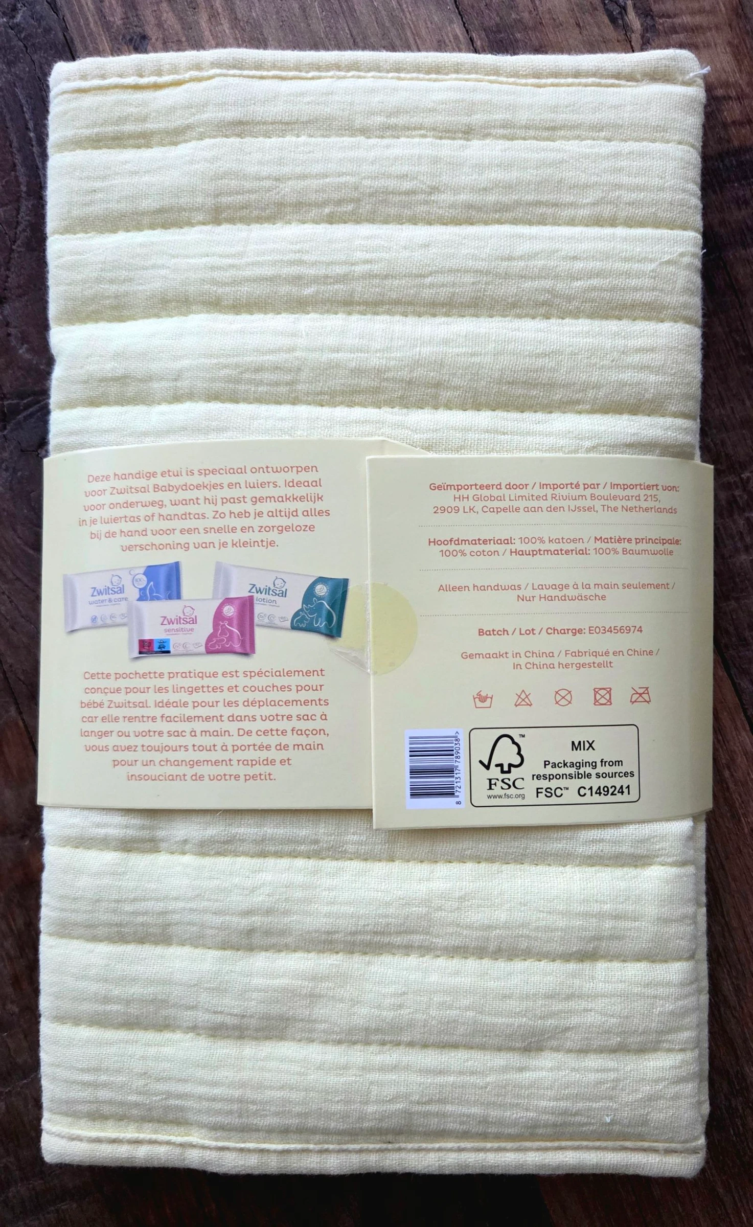 Étui pour lingettes Zwitsal neuf – photo 2